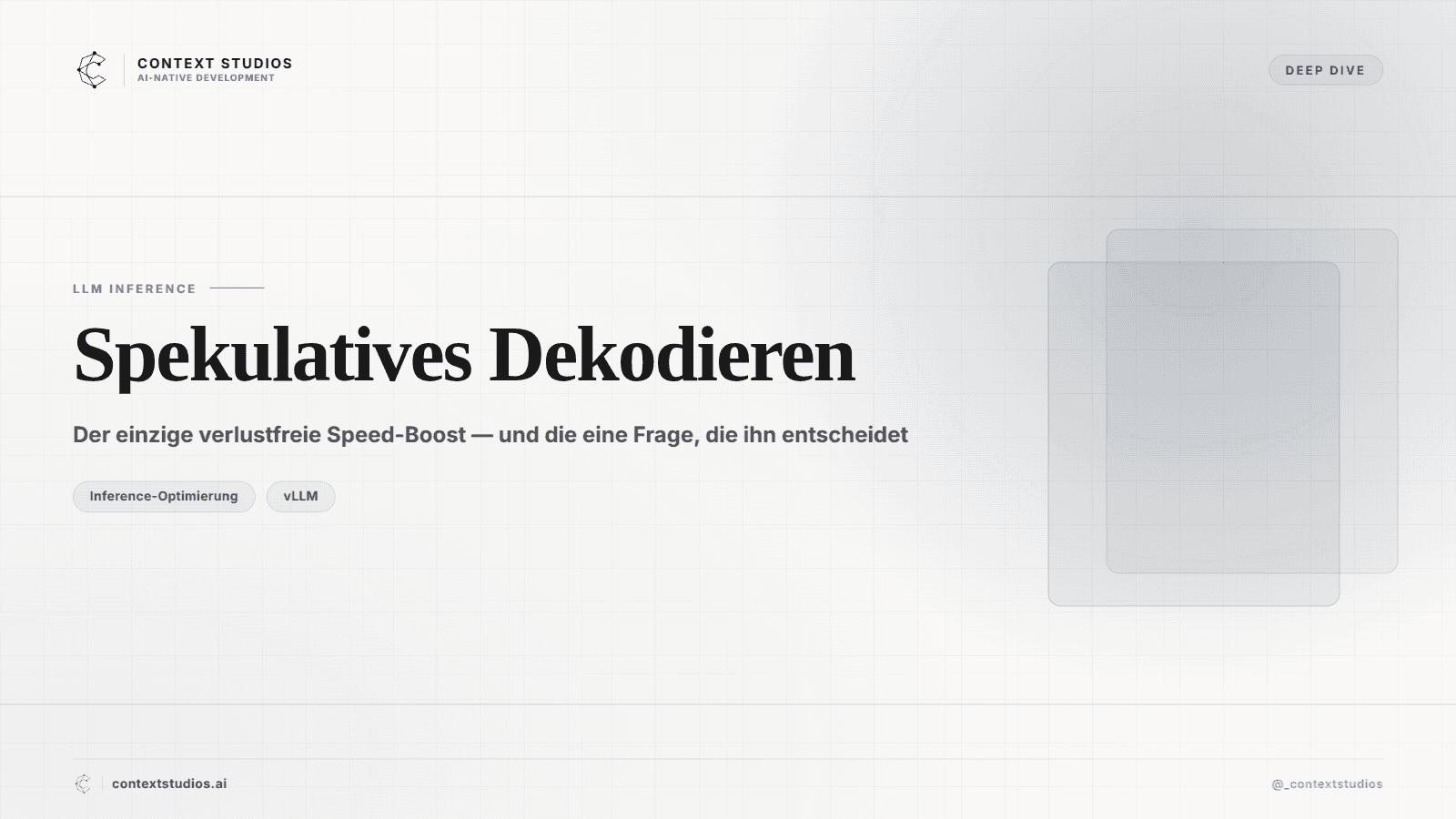 Spekulatives Dekodieren: der einzige verlustfreie Speed-Boost — und die eine Frage, die ihn entscheidet