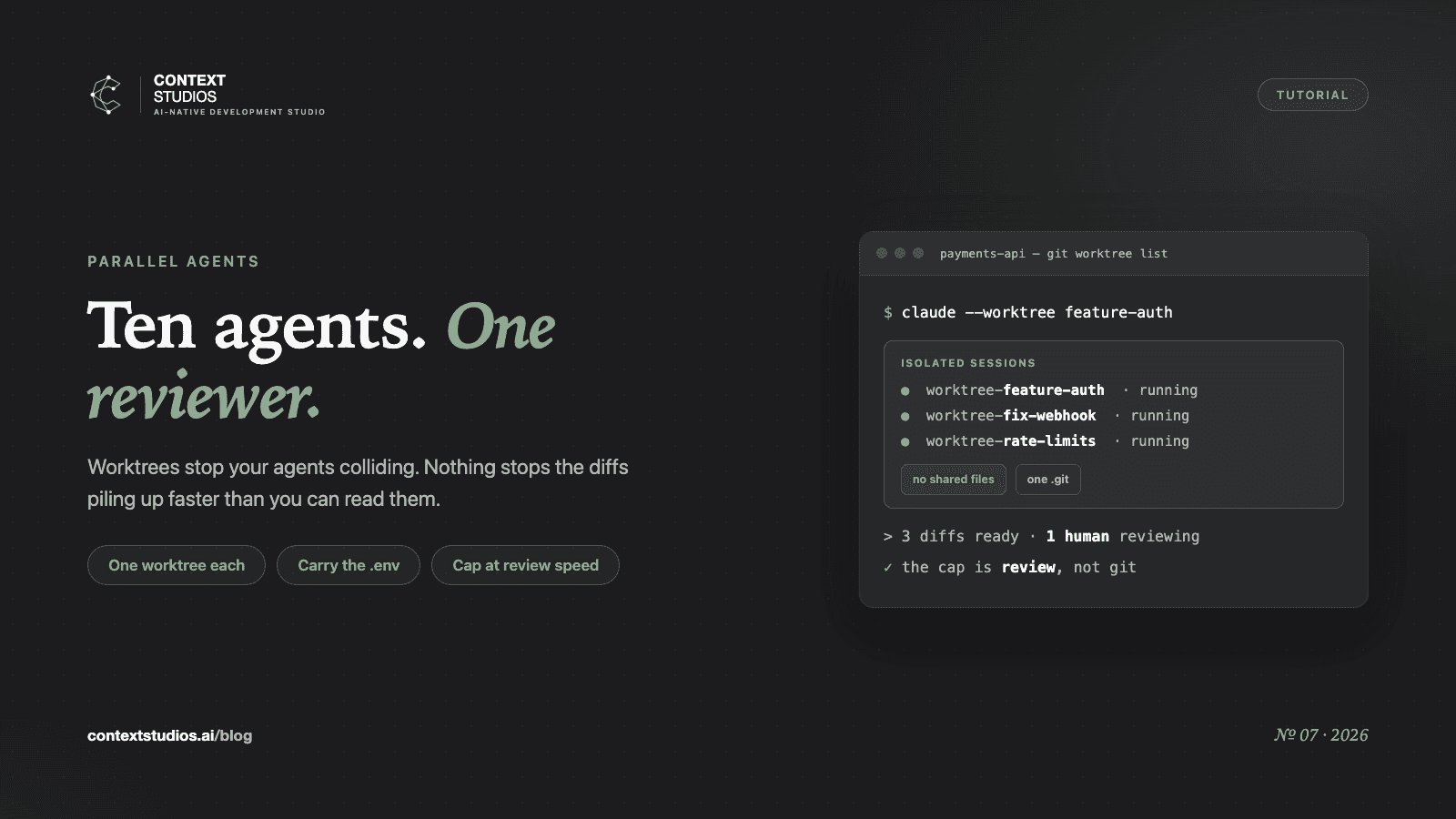 Run 10 Claude Code Agents. Review Is Your Real Bottleneck.