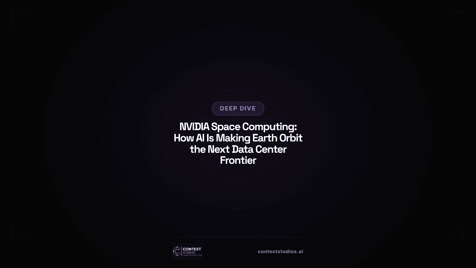 NVIDIA Space Computing: How AI Is Making Earth's Orbit the Next Data Center Frontier