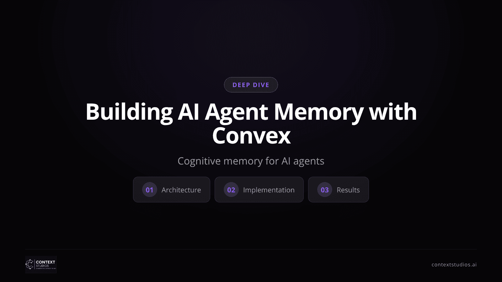 Building AI Agent Memory with Convex: Full Architecture