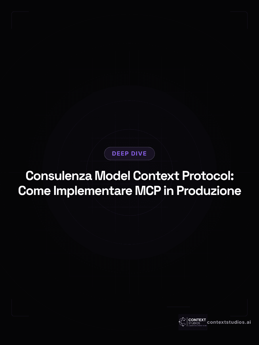 Consulenza Model Context Protocol: Come Implementare MCP in Produzione