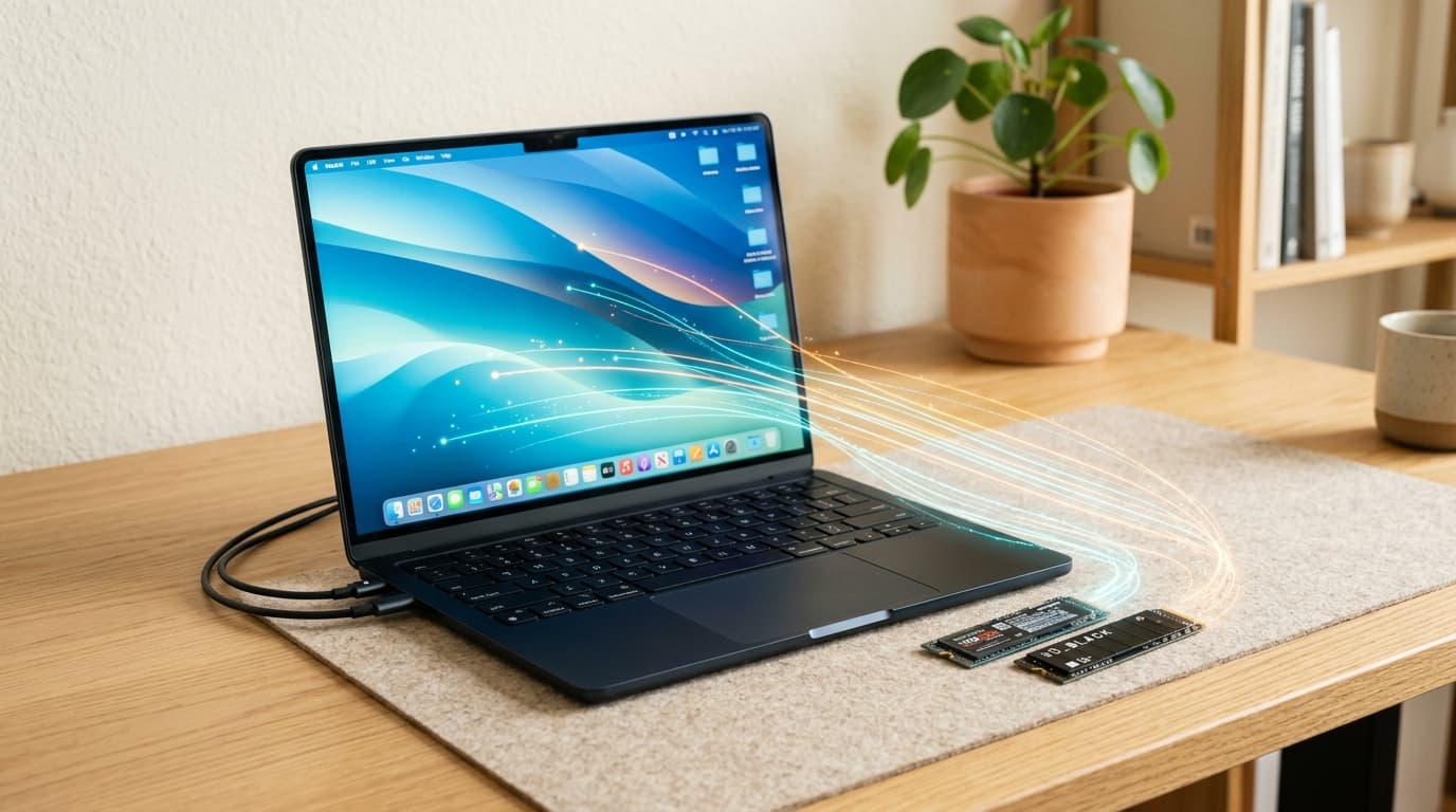 Deltafin: 2,8T Kimi K3 von vier SSDs auf dem MacBook — Layer-Streaming als Lokal-Inferenz-Hebel