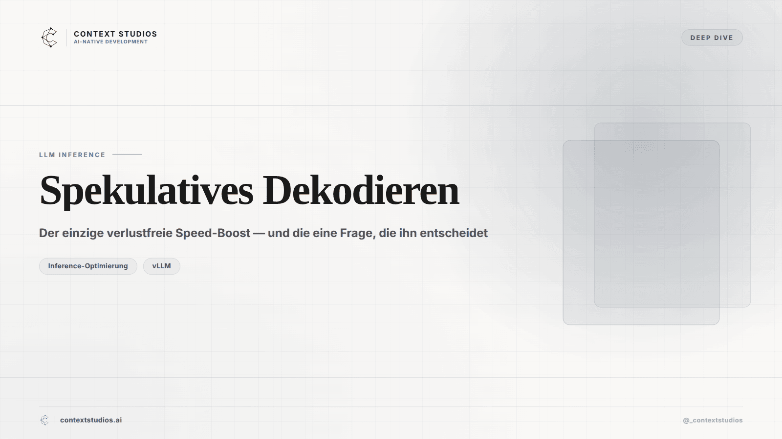 Spekulatives Dekodieren: der einzige verlustfreie Speed-Boost — und die eine Frage, die ihn entscheidet