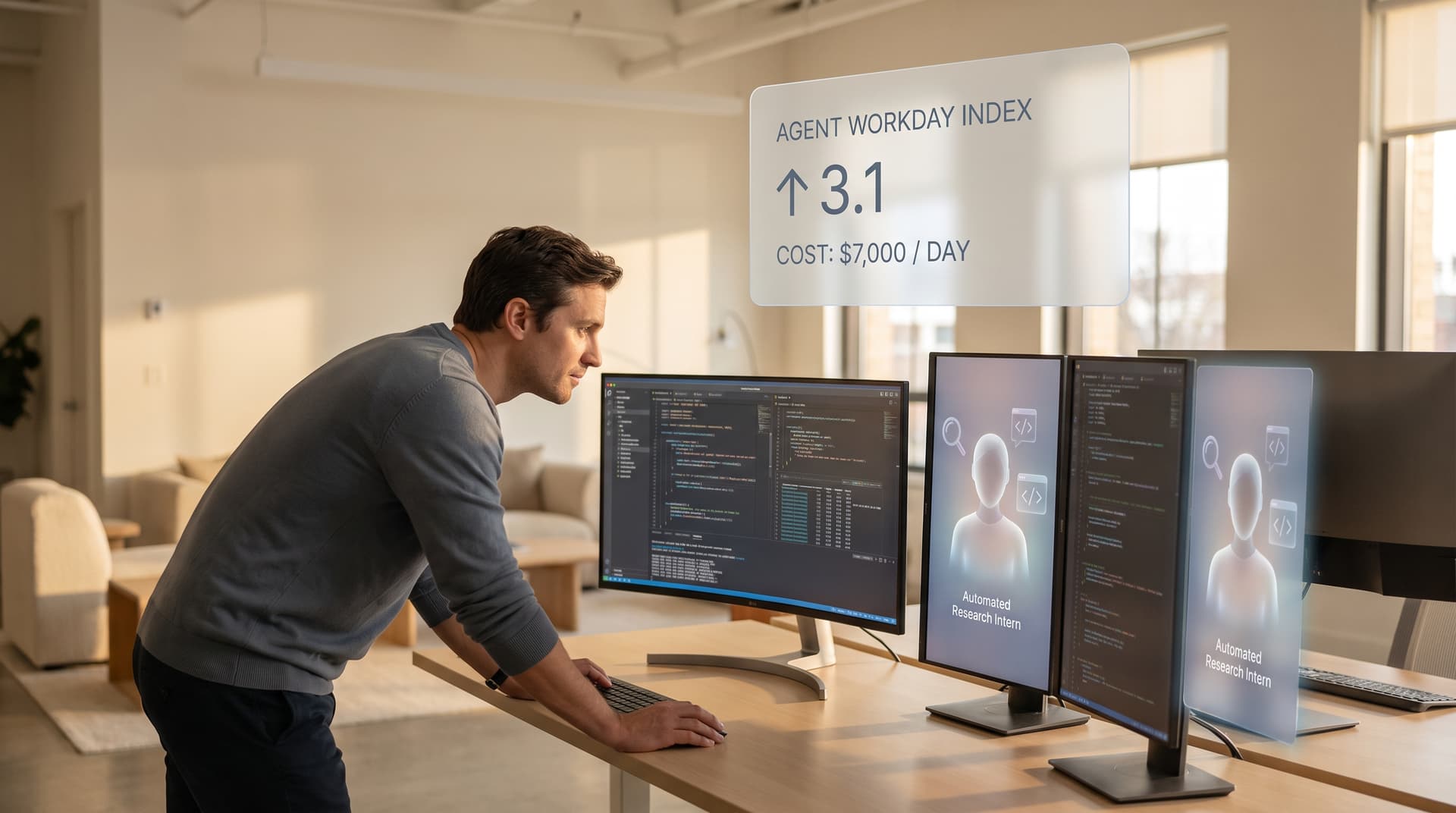 OpenAI's 'Automated Research Intern': 3.1 Agent Workdays per Human — The Cost Calculation Behind the $7,000 Day