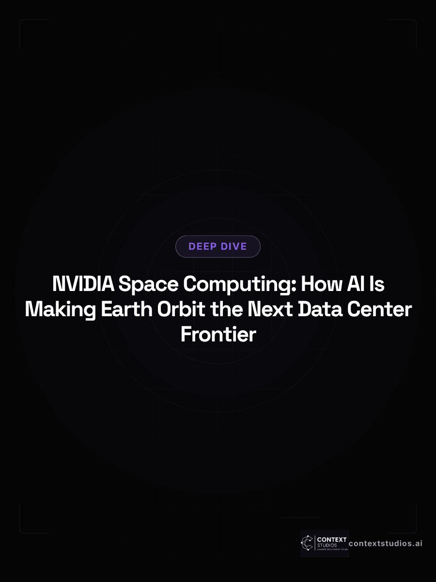 NVIDIA Space Computing: How AI Is Making Earth's Orbit the Next Data Center Frontier