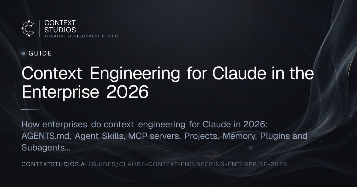 Context Engineering for Claude in the Enterprise 2026 | Context Studios